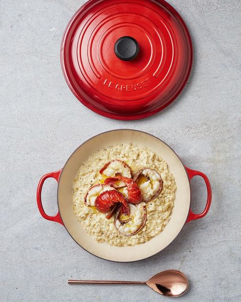 Nothing says love like lobster. What's your ultimate #ValentinesDay dish? Shallot Le Creuset, Crayfish Tails, Le Creuset Pie Dish, Red Le Creuset, Le Creuset Casserole Dish, Le Creuset Blueberry, Le Creuset Recipes, Le Creuset Cookware 20 Piece Set One Day Sale For 29.99, Food Warmer