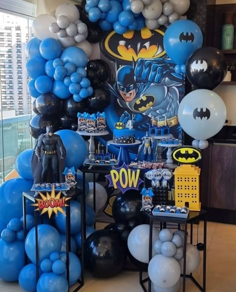 Mr Onederful Birthday Party Ideas, Batman Party Decorations, Batman Themed Birthday Party, Batman Decor, Mr Onederful Birthday, Batman Theme, Boys First Birthday Party Ideas, Batman Birthday Party, 5th Birthday Party Ideas