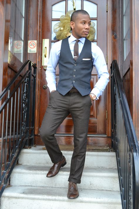 Sabir via TheTiebar.com Slacks Outfit, Adam Gallagher, Cocktail Party Fashion, Style Girlfriend, Formal Men, Fashion Formal, Formal Fashion, Outfit Classy, Outfits Classy