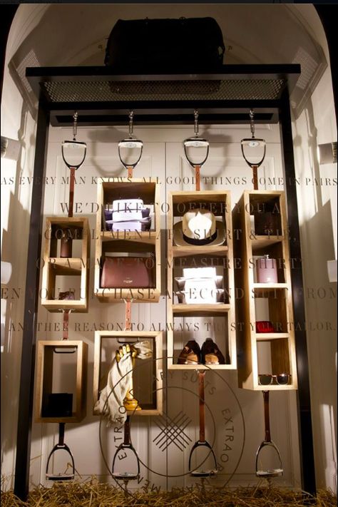 Horse Bedroom, Equestrian Design, Horse Room, Equestrian Shop, Window Display Design, Equestrian Decor, Store Interiors, Hackett London, Tack Room