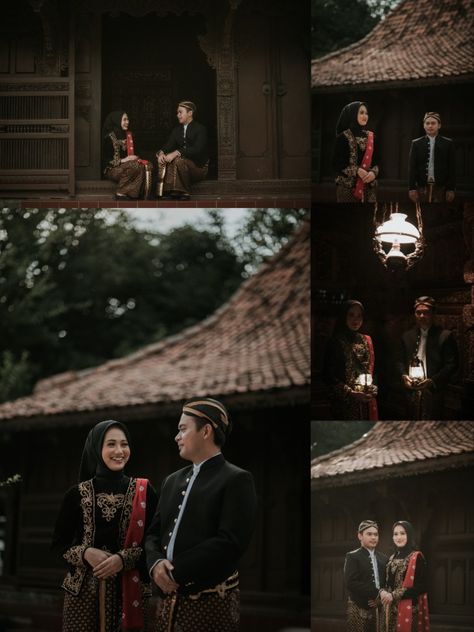 Inspirasi Prewedding Adat Jawa Prewed Jawa Klasik, Prewedding Jawa Klasik, Prewed Adat Jawa, Preweding Jawa, Tunang Photoshoot, Pose Prewedding Outdoor, Javanese Prewedding, Prewed Jawa, Prewedding Adat