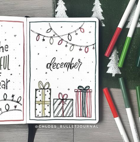 December Title Page Bullet Journal, Christmas Journal Cover, December Cover Page Bullet Journal, January Journal Cover, December Journal Cover, December Bujo Cover Page, December Bullet Journal Cover, December Cover Page, Bullet Journal Month Cover