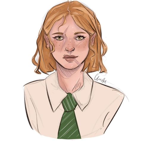 Art by @clxeart on Insta Dominique Weasley Fanart, Weasley Fanart, Albus Potter, Dominique Weasley, Potter Fanart, Weasley Family, Potter Art, Harry Potter Marauders, Wizarding World Of Harry Potter