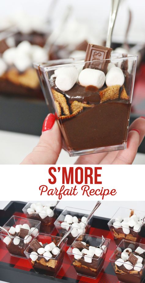 Smores Parfait Cups, Easy Parfait Recipes, Cool Treats, Parfait Recipe, Dessert Cups Recipes, Dessert Shooters, Mini Dessert Cups, Parfait Desserts, Parfait Recipes