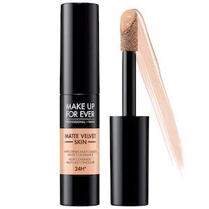 Matte Velvet Skin High Coverage Multi-Use Concealer - MAKE UP FOR EVER | Sephora Camouflage Concealer, Tarte Shape Tape Concealer, Concealer Pen, Brightening Powder, Velvet Skin, Correcting Concealer, Waterproof Concealer, Nars Radiant Creamy Concealer, Shape Tape Concealer