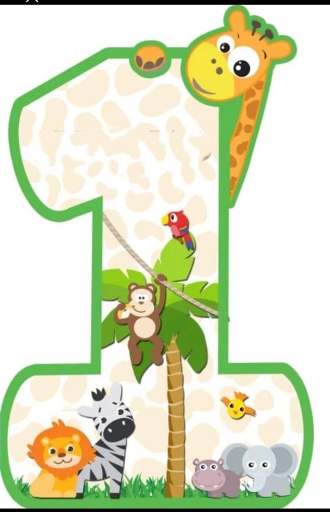 Safari Number 1, Safari Birthday Cake Boy, Jungle Birthday Cakes, Safari Theme Birthday Party, Safari Cupcakes, Safari Party Decorations, Jungle Theme Cakes, 2023 Image, Animal Theme Birthday