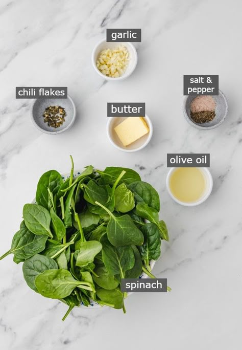 Sauted Spinach With Garlic, How To Sauté Spinach, How To Saute Spinach, Easy Sauteed Spinach, Spinach And Garlic Sauteed, Boiled Spinach Recipes, Fresh Spinach Side Dish Recipes, Garlic Spinach Sauteed, Saute Spinach Recipes