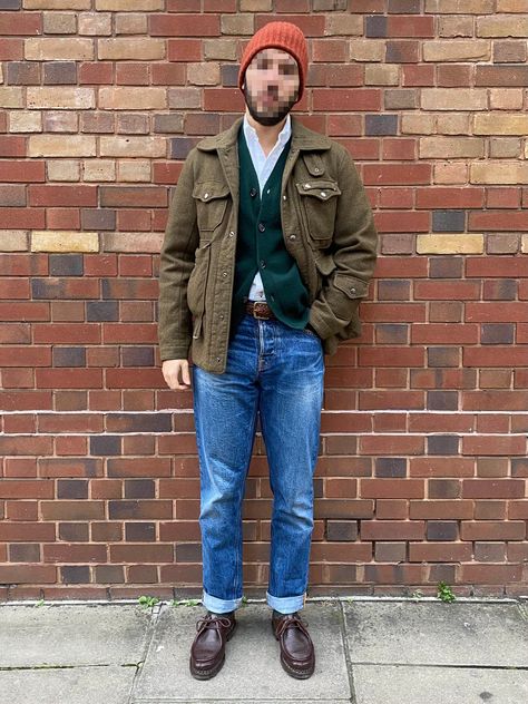 Drake's / Engineered Garments / Norse Projects / Gitman Vintage / Nudie Jeans / Paraboot #drakes #workwear Men Vintage Style, Jeans Outfit Men, Gitman Vintage, Herren Style, Vintage Styling, Street Fashion Men Streetwear, Chore Coat, Fall Time, Norse Projects