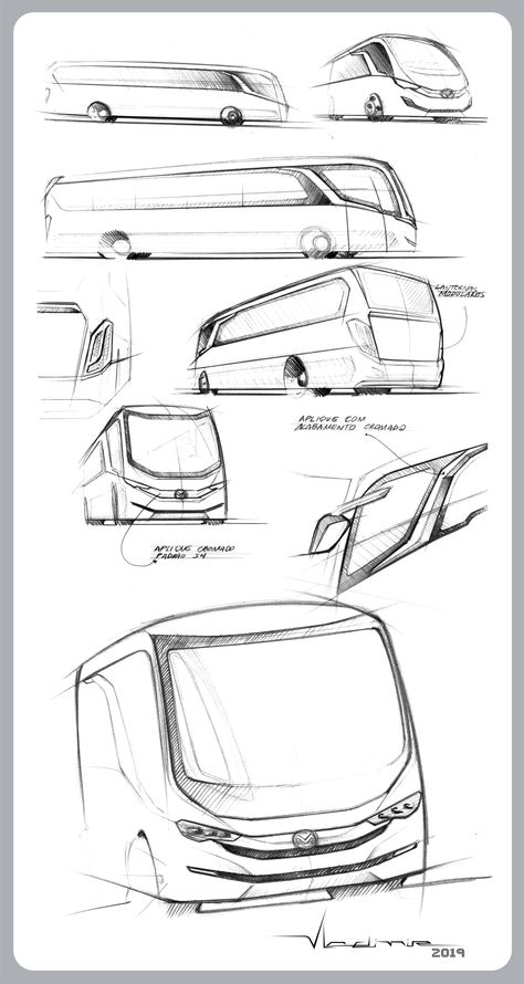 Sketch Bus product Ello Vechiles Sketch, Bus Sketch Design, Bus Design Concept, Anime Truck, Car Design Sketch Draw, Design Pencil Drawing, Bus Sketch, Truck Sketch, Van Sketch