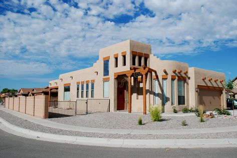 Southwestern home. Mock adobe Southwestern home, Bernalillo, New Mexico #Sponsored , #Sponsored, #ad, #home, #Mexico, #Bernalillo, #Southwestern Mexico Houses, Adobe Architecture, Home Architecture Styles, Apartment Painting, Mexico Real Estate, Southwestern Home, Architecture Modern, Hollywood Homes, Types Of Houses