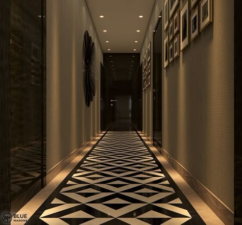 Passage Tiles Design, Passage Flooring Pattern, Passage Flooring Design, Luxury Marble Flooring Pattern, Lobby Tiles, Lobby Flooring, Luxury Marble Flooring, Marble Inlay Floor, Floor Pattern Design