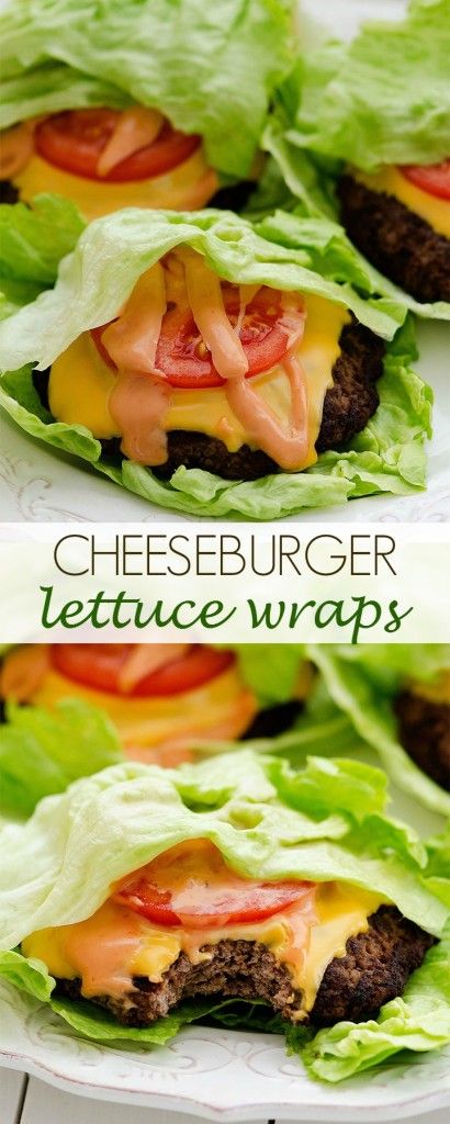 Cheeseburger Lettuce Wraps - Life In The Lofthouse Cheeseburger Lettuce Wraps, Salat Wraps, Sandwich Vegetarian, Resep Diet, Keto Cheesecake, Diets For Beginners, Diet Keto, Lettuce Wraps, Diet Meal Plans