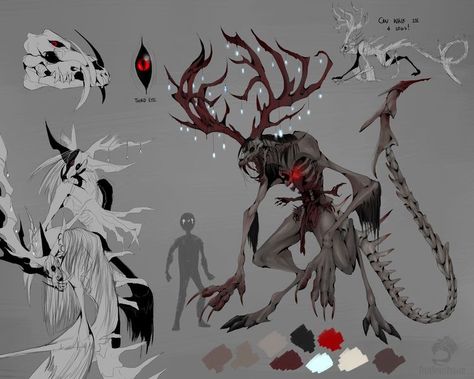 Dark Creatures, Creature Artwork, 다크 판타지, Creature Drawings, Monster Concept Art, Fantasy Monster, Fantasy Creatures Art, Concept Art Drawing, Creatures Art