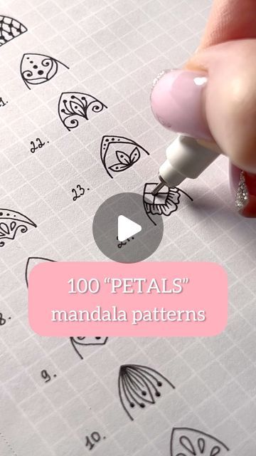 Mandala Petal Patterns, Flower Mandala, Mandala Pattern, Mandala Art, My Collection, Super Easy, 10 Things, Pattern, Quick Saves