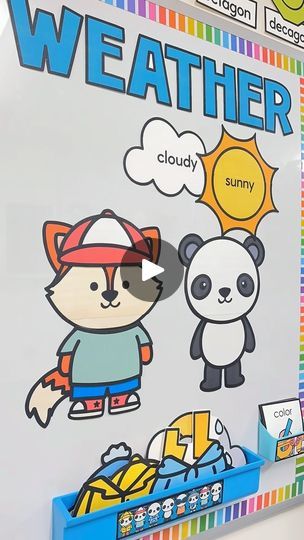 36K views · 3K reactions | Weather Panda now has some weather friends! 🦊🐼🦁🐨🐻⁣
⁣
Fox, Koala, Brown Bear, and Lion. ⁣
⁣
Fun to switch up your interactive weather display or to use multiple together. ⁣
⁣
You could even dress them up and have students decide if they’re ready for the day’s weather. ⁣
⁣
Get this bulletin board in my TPT store via the link in my profile or comment WEATHER to get the link messaged to you. ⁣
⁣
Happy weather-bearing! 🦊✨⁣
⁣
https://www.teacherspayteachers.com/Product/Weather-Bear-Display-12027300 | Meredith Morgan • Miss M’s Reading Resources | missmskindergarten · Original audio Weather Bulletin Board, Weather Display, Preschool Printable, Reading Resources, Brown Bear, My Profile, Bulletin Board, Teaching Kids, Classroom Ideas