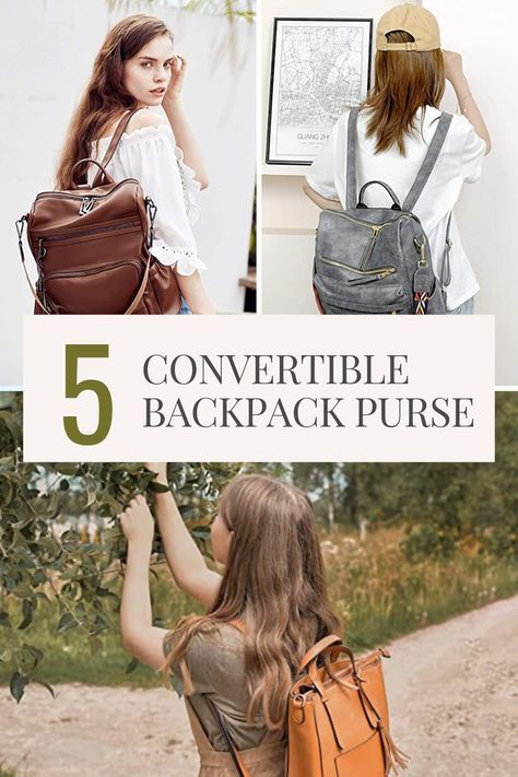 Read this article to learn more about convertible backpack purses and find the perfect one for your needs! Convertible Backpack Purse Pattern, Women’s Backpack Purse, Convertible Purse Backpack, Convertible Leather Backpack, Backpack Purses, Convertible Purse, Convertible Backpack Purse, Dream Bag, Best Purses