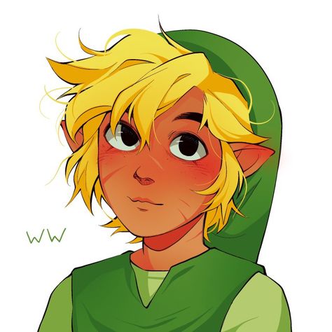 Artsy Moonwalker, Link Wind Waker, Windwaker Link, Link Drawing, Pretty Characters, Linked Universe, Little Misfortune, I M Sick, Link Zelda