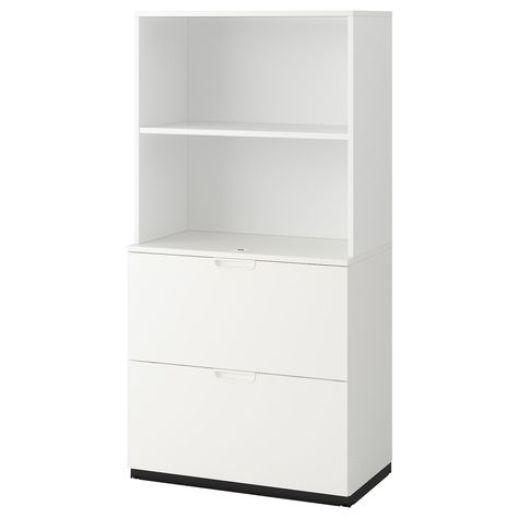 GALANT Storage combination with filing - white - IKEA Design Firm Office, White And Gold Office Decor, White And Gold Office, Stylish Desk Chair, Ikea Bookcases, Ikea Galant, Bed Room Set, Diy Built Ins, Kids Storage Bins