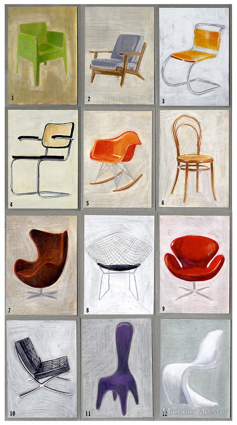 How To Draw A Chair, Chair Design Drawing, Drawing Chair, Famous Chairs, Famous Chair, Chair Drawing, Catalogue Design, Interior Architecture Drawing, Architecture Panel