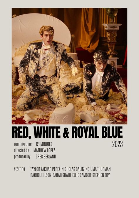 Rwrb Movie Poster, Red White And Royal Blue Polaroid Poster, Red White And Royal Blue Movie Poster, Red White And Royal Blue Poster, Red White And Royal Blue Movie, Red White Royal Blue, Red White And Royal Blue, Comfort Movies, Iconic Movie Posters