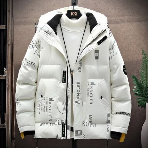 Duck Jacket, Designer Jackets For Men, Winter Fashion Jackets, Warm Coats, Hype Clothing, Black Men Fashion Swag, Stylish Hoodies, Jackets Men Fashion, Cool Outfits For Men