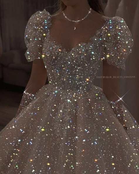 Sparkly Puffy Dress, Glitz And Glam Dress, Scene Outfits Emo, Prom Dress Puffy, Glitz And Glam Outfit, Princess Aura, Poofy Prom Dresses, Elegance Aesthetic, Girl Wallpapers For Phone