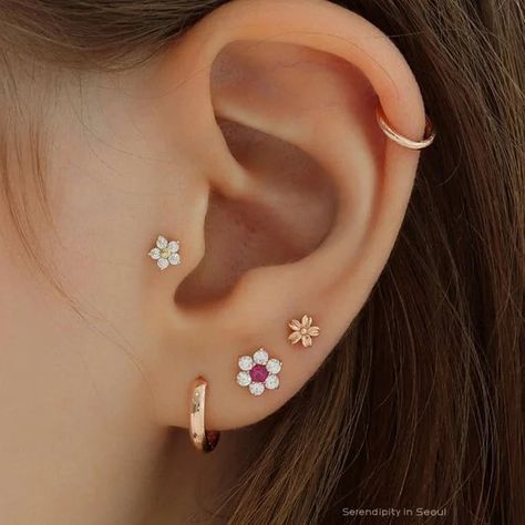 16 Ideas para que te animes a hacerte un ‘tragus piercing’ Ušný Piercing, Different Piercings, Piercing Face, Vintage Tattoos, Ear Lobe Piercings, Cool Ear Piercings, Pretty Ear Piercings, Piercing Cartilage, Cute Ear Piercings