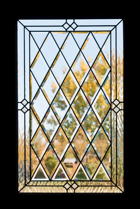 Leaded Glass Cabinet Doors, Leaded Glass Cabinets, Beveled Glass Doors, Window Glass Design, Leaded Glass Door, Types Of Window Treatments, Stained Glass Window Film, Leaded Glass Windows, Door Glass Design