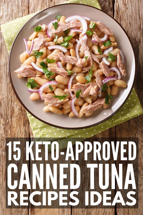 15 Keto Tuna Recipes | If you're looking for low carb canned tuna recipes, you're in luck! From keto tuna casserole, to avocado tuna salad, to tuna lettuce wraps, to lemon dill tuna patties, these lunches and dinner recipes will take your meals to the next level! Learn how to upgrade your canned tuna with ingredients like Greek yogurt, bacon, eggs, and zucchini noodles for high protein, low carb snacks and meals to support your clean eating and weight loss goals! Tuna And Egg Salad, Tuna Patties Healthy, Low Carb Tuna Salad, Healthy Tuna Recipes, Tuna Egg Salad, Tuna Dinners, Tuna Fish Recipes, Keto Tuna, Avocado Tuna