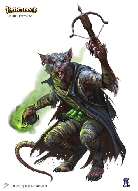 Dnd Ratfolk, Pit Fiend, Sarah Robinson, Pathfinder Character, Heroic Fantasy, 다크 판타지, Fantasy Races, Dungeons And Dragons Characters, Dnd Art