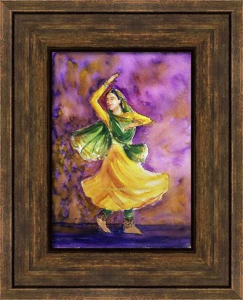 Buy Watercolor Dancer, Dance in Watercolor 10.25"x 14", Watercolor by Art by Aashaa on Artfinder. Discover thousands of other original paintings, prints, sculptures and photography from independent artists. Kathak Dance, Dance Painting, Dancer Painting, Dancers Art, Dance Paintings, Art Watercolor Painting, Ethnic Art, Impressionism Art, Watercolor On Paper