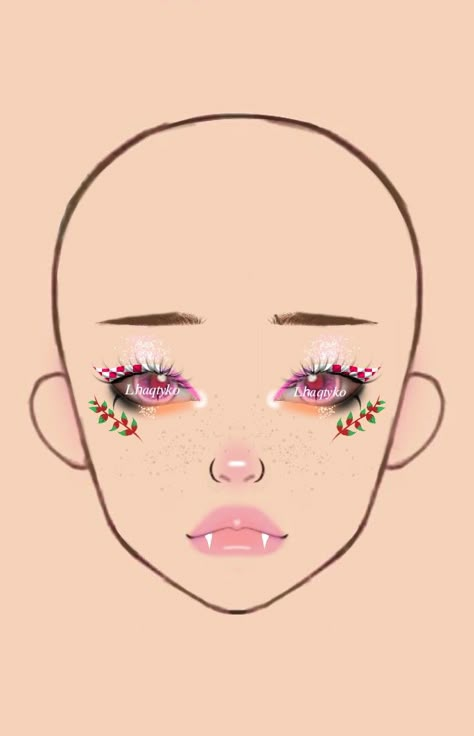 Holloween Makeup, Makeup Drawing, Makeup Face Charts, Graphic Makeup, Face Chart, Eye Makeup Designs, Winter Makeup, Cute Makeup Looks, Crazy Makeup