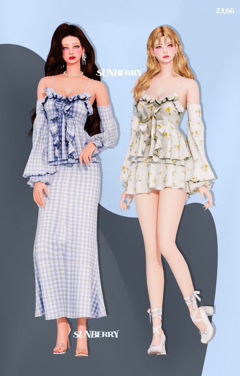 [SUNBERRY]Fairy layered dress SET 23.66(Early access) | SUNBERRY Alpha Cc Clothes, Sim4 Cc Clothing, Sims Blender, Cc Patreon, Sims 4 Cheats, Alpha Cc, Clothes Cc, Sims Packs, Cc Clothes