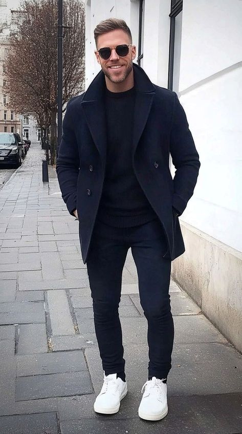 Winter Outfits For Men, Mens Fall Outfits, Herren Style, Men's Trench Coat, Outfits For Men, Stylish Men Casual, Fall Outfits Men, Mode Casual, Winter Outfits Men