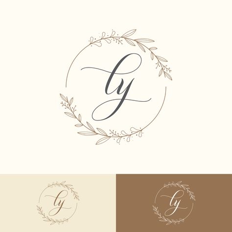 Download this Premium Vector about Premium LY Leaves Feminine Floral Logo Design and discover more Professional Graphic Resources on Freepik. #freepik #vector #beauty #Leaves #feminine #lylogo Ly Logo, Floral Logo Design, Beautiful Logos Design, Logo Design Feminine, Floral Logo, Elegant Floral, Logo Templates, Premium Vector, Graphic Resources