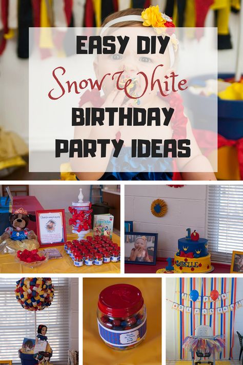 Snow White First Birthday Party - This Crafty Mom White Party Food Ideas, Snow White Food, Snow White First Birthday Party, White Party Food, White First Birthday Party, Snow White First Birthday, White Party Foods, Snow White Birthday Party Ideas, White Party Decor