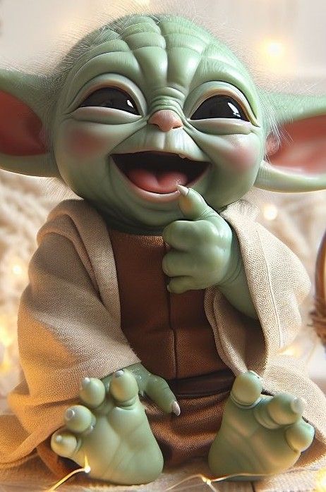 baby yoda, cute, happy, the mandalorian, starwars, grogu Starwars Grogu, Yoda Pictures, Stickers Pictures, Haha Gif, Yoda Art, Yoda Images, Yoda Meme, Father Tattoos, Yoda Wallpaper