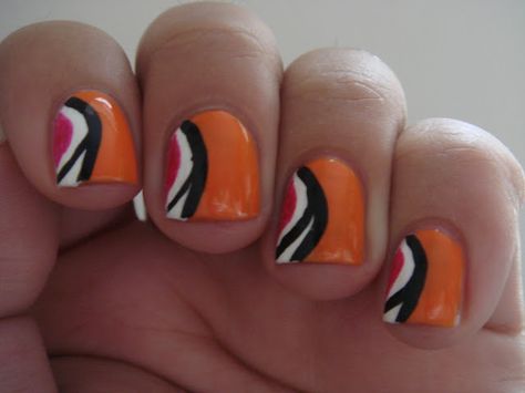 nail loopy: ORANGE PUFFIN STYLE NAILS? Style Nails, Best Nail Polish, It's Meant To Be, Nails Nails, Look On, How To Do Nails, Try It, Fashion Nails, Fun Nails