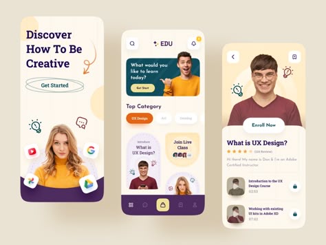 Learning App Design, Education App Design, Book App Ui, People Background, Teacher Communication, Background Tutorial, Laptop Video, Ui Ux Design Trends, Ux Design Course