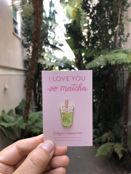 Matcha Cafe, Big Little Basket, Iced Matcha Latte, Enamel Pin Collection, Iced Matcha, Pretty Pins, 16th Birthday Gifts, Eid Gifts, Matcha Latte