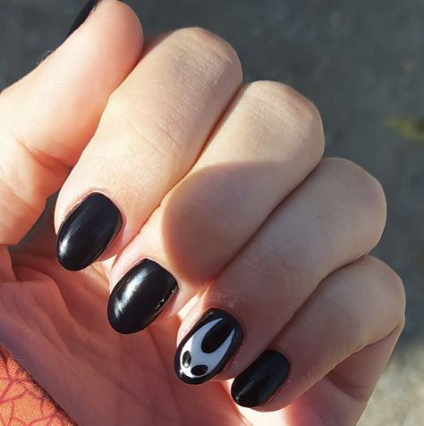 Hollow Knight Nail Art, Hollow Knight Nail, Nail Design, Nail Ideas, Hair Makeup, Manicure, Nail Designs, Nail Art, Nails