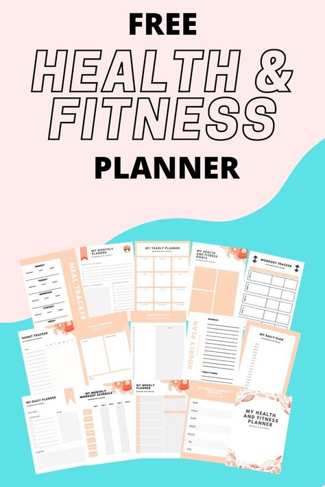 These downloadable worksheets, templates, guidelines, and checklists can help you increase your productivity and organisation. To help you achieve your fitness goals, use this free printable health and fitness tracker to keep track of your daily meals, water consumption, and exercise routine. Fitness Binder, Health And Fitness Planner, Workout Plan Template, Gym Planner, Weekly Fitness Planner, Fitness Journal Printable, Training Journal, Fitness Planner Free, Fitness Tracker Printable