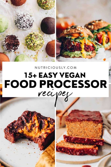 Did you just get a food processor or recently go plant-based? These sweet and savory vegan food processor recipes are exactly what you need! From hearty mains to dips, baked goods and healthy treats, you’ll find your next favorite recipe here. Vegan Oil Free Recipes, Oil Free Recipes, Chili Pasta, Vegan Crepes, Eat Healthy On A Budget, Tacos Vegan, Yummy Vegan Recipes, Simple Crockpot, Oil Free Vegan Recipes