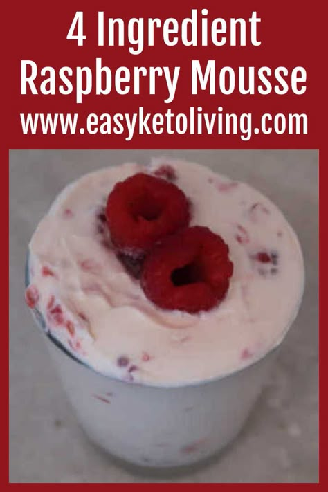 Sugar Free No Bake Desserts, Raspberry Mousse Recipe, Diet Friendly Desserts, Mousse Recipes Easy, Keto Raspberry, Low Carb Desserts Easy, Raspberry Desserts, Raspberry Mousse, Raspberry Recipes