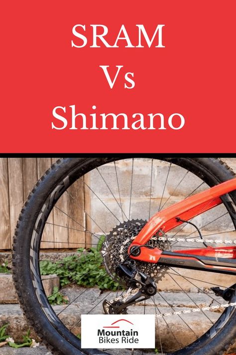 The ultimate SRAM Vs Shimano guide. See the main differences between these 2 top competitors in the cycling space. #sramvsshimano #sram #shimano #shimanoorsram Shimano Bike, Bike Hacks, Mt Bike, Cycling For Beginners, Cycling Tips, Bike Mechanics, Mountain Bike Trails, Bike Repair, Fat Bike