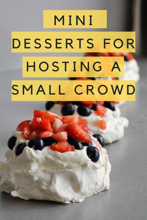 If you're having less guests this Christmas 2020 check out these cute mini desserts you can make quickly and still have an impressive dessert. Mini bite size desserts for parties or small gatherings. These tiny cakes are so so good. Individual Desserts For Dinner Party, Small Individual Desserts Simple, Fancy Dessert For A Crowd, Desert Catering Ideas, Small Dessert Platter, Desserts For A Banquet, Individual Fruit Desserts, Dessert For Small Dinner Party, Dessert For Luncheon