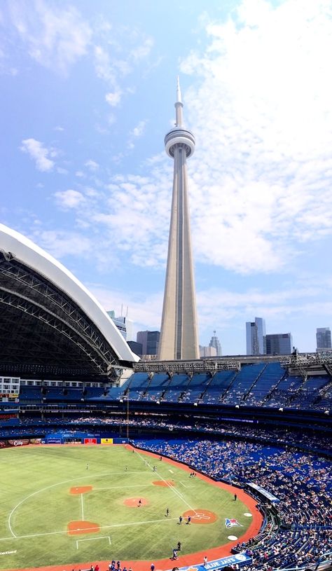 Rodgers Stadium - home to the Toronto Blue Jays ⚾️ Blue Jays Game, Toronto Blue Jays Baseball, Baseball Wallpaper, Blue Jays Baseball, Baseball Park, Amoled Wallpapers, Baseball Pictures, Baseball Stadium, Toronto Life