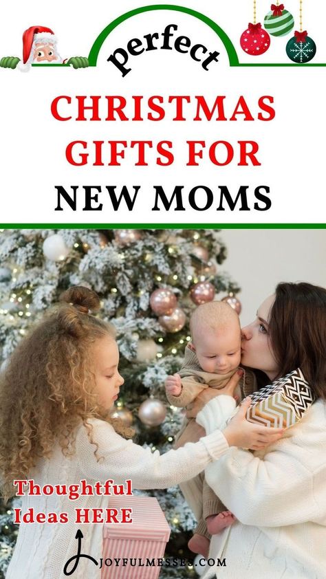 Looking for the perfect Christmas gifts for new moms? This gift guide has all the thoughtful ideas you need! From practical items that make life easier to pampering gifts that help her relax, you’ll find a list of new mom gifts that she will truly appreciate. Whether she's a first-time mom or an expecting mom, these Christmas gift ideas will bring her joy and comfort. Make her holiday season unforgettable with the perfect mom presents! New Mom Christmas Gift Ideas, Gifts For A New Mom, Gifts For New Mom, Mom Presents, Mom Gift Guide, New Mom Gifts, Mom Gift Ideas, Gifts For New Mothers, Inexpensive Christmas Gifts