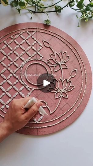 14K views · 1.8K reactions | Hello friends sharing the making process of Lotus 🪷 Lippan artwork. 📞6282412699  ____Dm for order____  #lippanart #lippanwork #lippanworkshop  #processvideoart  #clayproject  #lotus #trending  #instagram | Priyanka Singh | lippan_art_by_priyanka · Original audio Lippan Art For Diwali Decor, Lippen Art Designs Ideas, Lotus Clay Art, Radha Krishna Clay Art, Lotus Lippan Art Design, Lotus Lippan Art, Radha Krishna Lippan Art, Krishna Lippan Art, Radha Krishna Flute