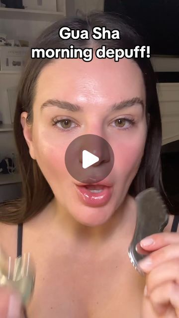 Gus Sha Tutorial, Gua Sha Before And After Face, Facial Gua Sha Routine, Gua Sha Night Routine, Gus Sha Routine Before And After, Morning Gua Sha Routine, Gia Sha Face Routine, How To Gua Sha Face, Gus Sha Routine